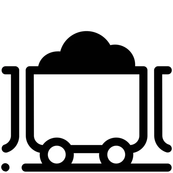 Batterie Biomasse Ladesymbol Solid Stil — Stockvektor