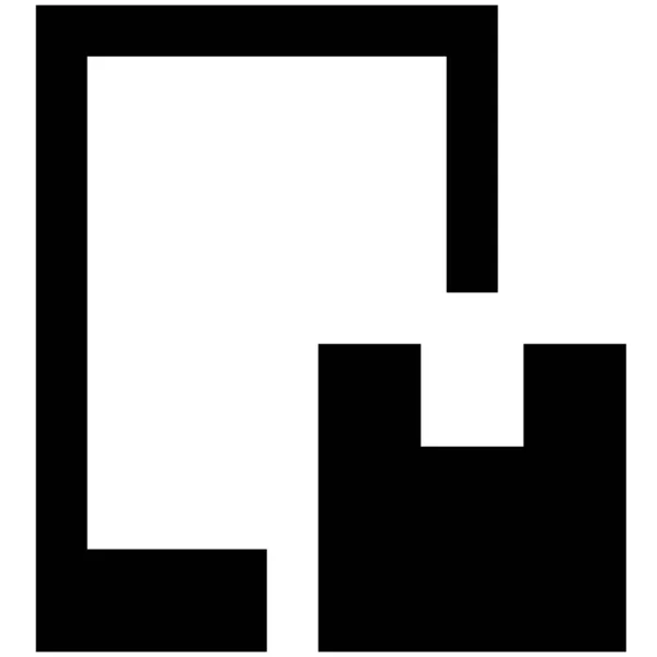 Иконка Грузового Ящика Твердом Стиле — стоковый вектор