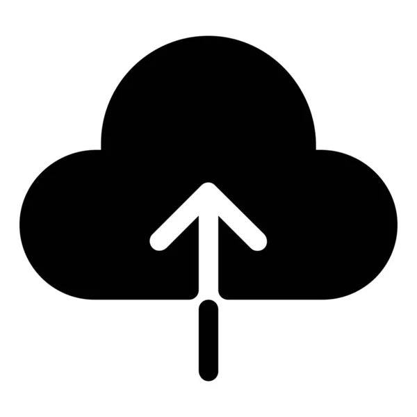 Cloud Server Symbol Hochladen — Stockvektor