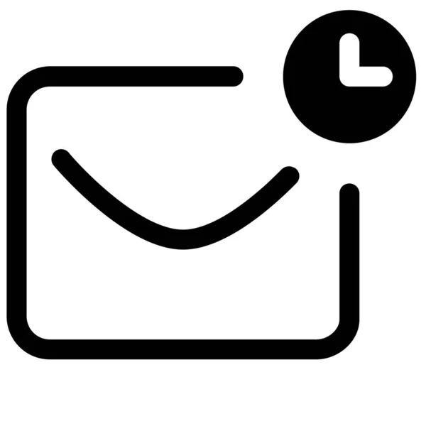 Zeitplan Mail Symbol — Stockvektor