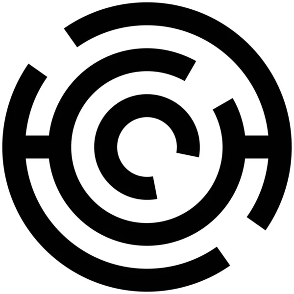 Значок Лабиринта Бизнес Элементов Твердом Стиле — стоковый вектор