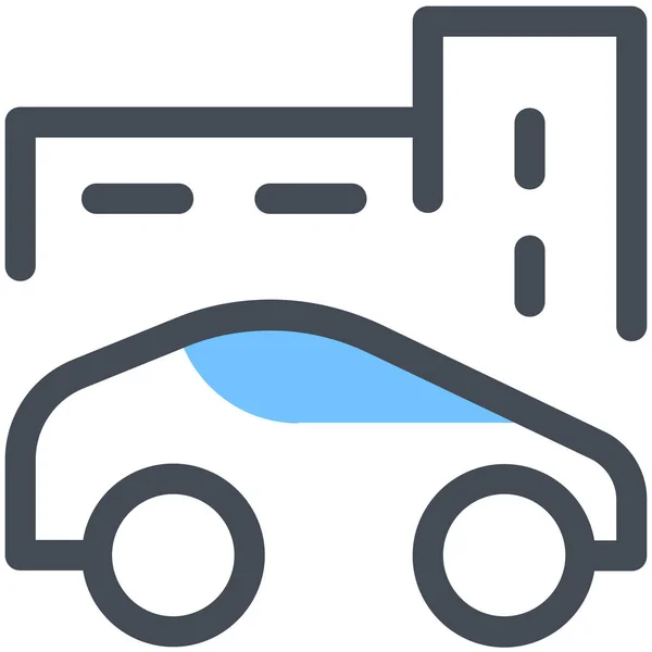 Coche Ciudad Transporte Icono — Vector de stock