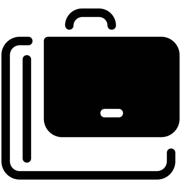 Caso Bolsa Icono Negocio — Vector de stock