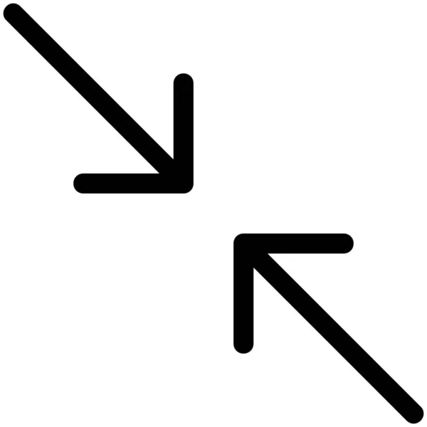 Flèche Diagonale Direction Icône — Image vectorielle