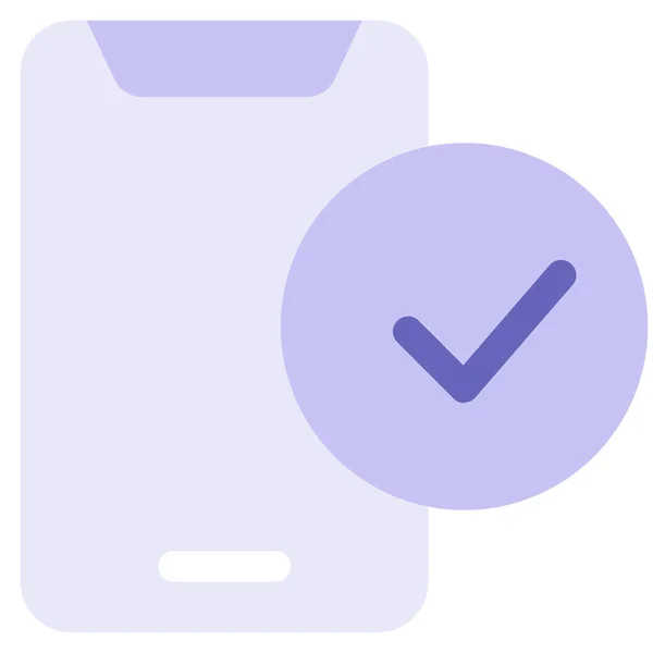 Smartphone Online Check Icon — Stock Vector