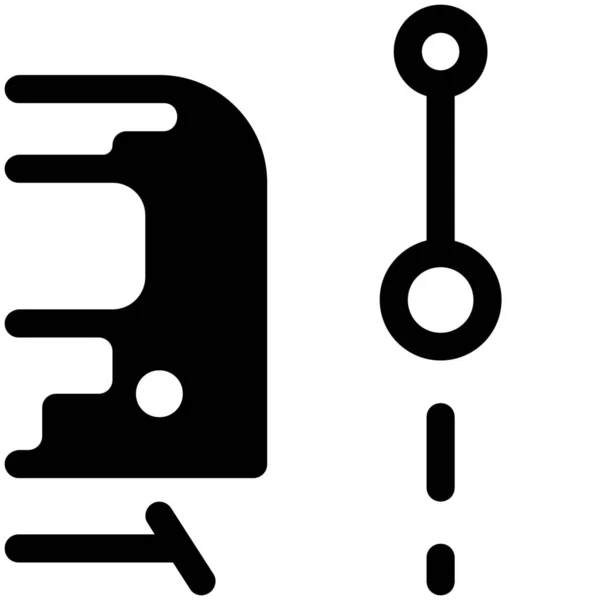 Route Segment Stedelijk Icoon — Stockvector