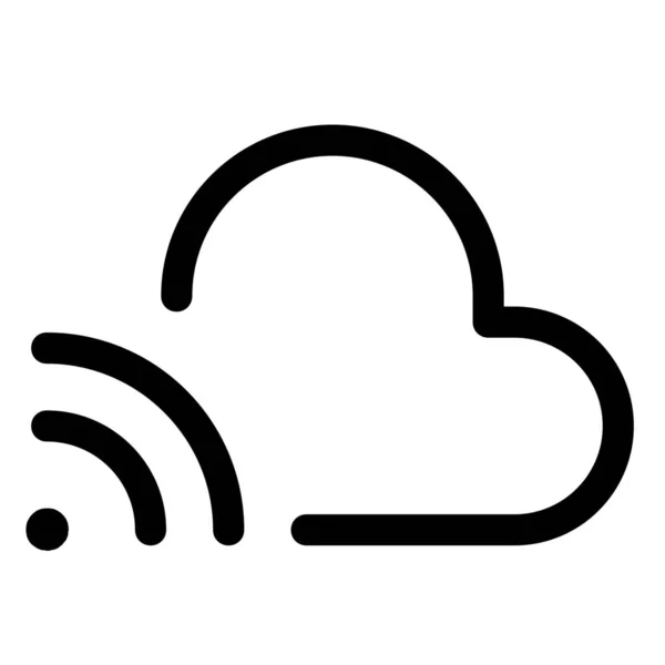 Cloud Connection Network Icon — Stock Vector