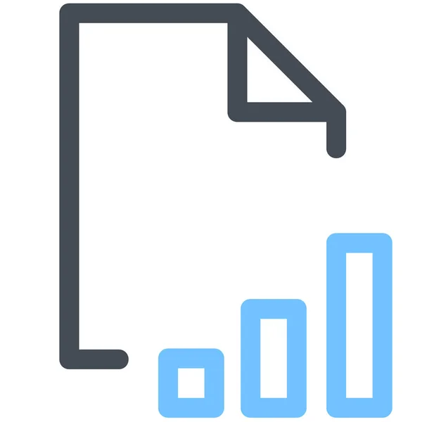 Icon Für Analytische Dokumentdateien Der Kategorie Shopping Commerce — Stockvektor