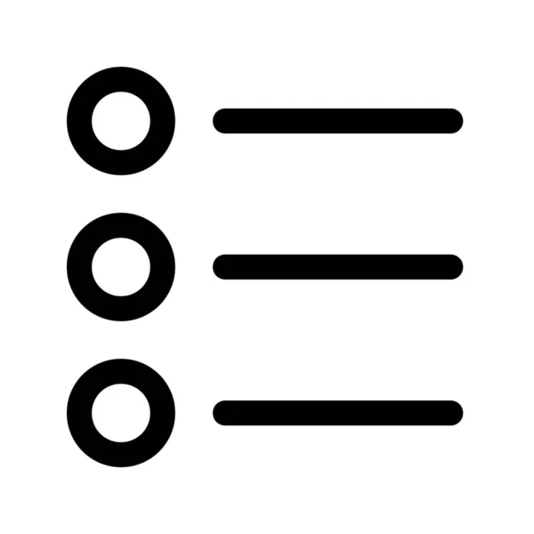 Lay Out Lijst Menu Pictogram — Stockvector