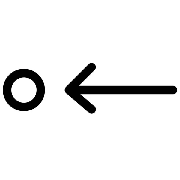 Pfeil Ziel Links Symbol — Stockvektor