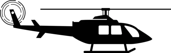 Szilárd Helikopter Járművek Szállítási Módok Ikon Szilárd Stílusban — Stock Vector