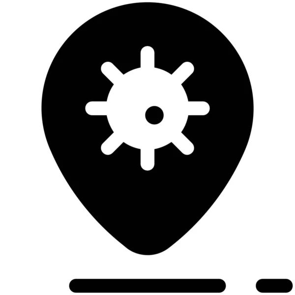 Map Pin Zeichen Symbol — Stockvektor
