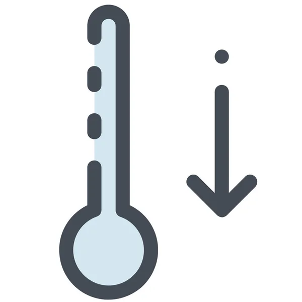 Seta Para Baixo Ícone Calor Agricultura Agricultura Categoria Jardinagem — Vetor de Stock