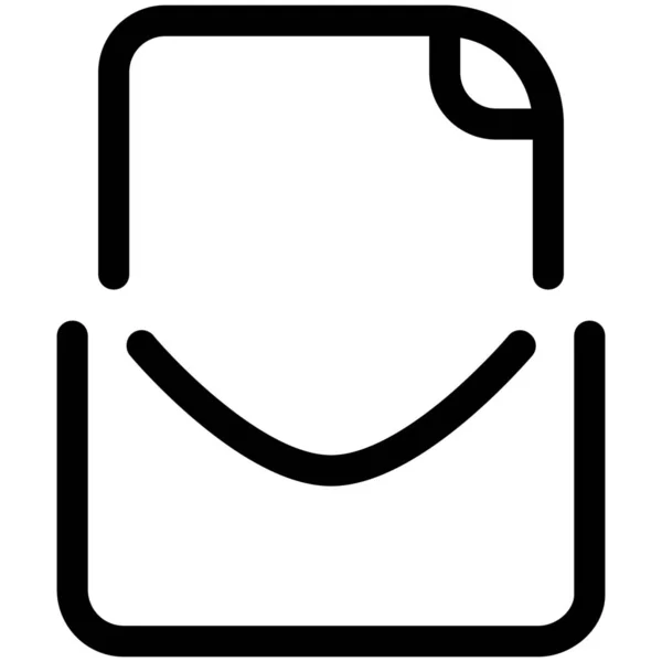 Icône Mail Vide — Image vectorielle
