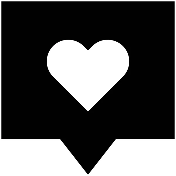 Сердце Икона Категории Любовь Роман — стоковый вектор