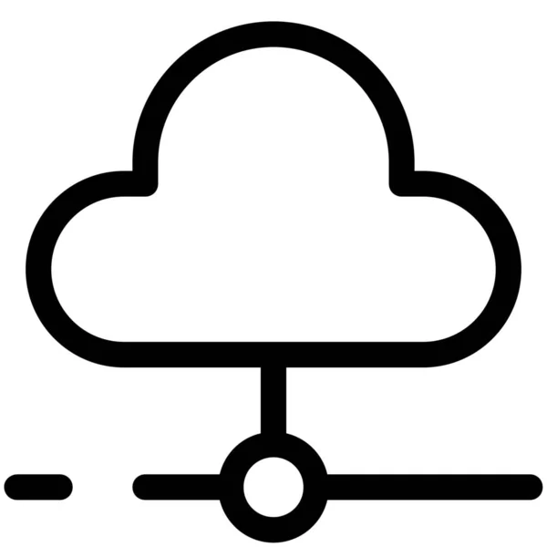 Zugang Cloud Computing Ikone — Stockvektor