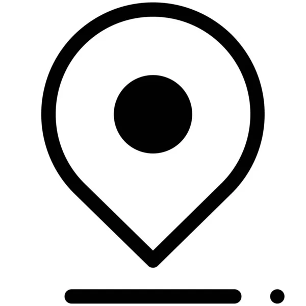 Mapa Ubicación Pin Icono — Archivo Imágenes Vectoriales