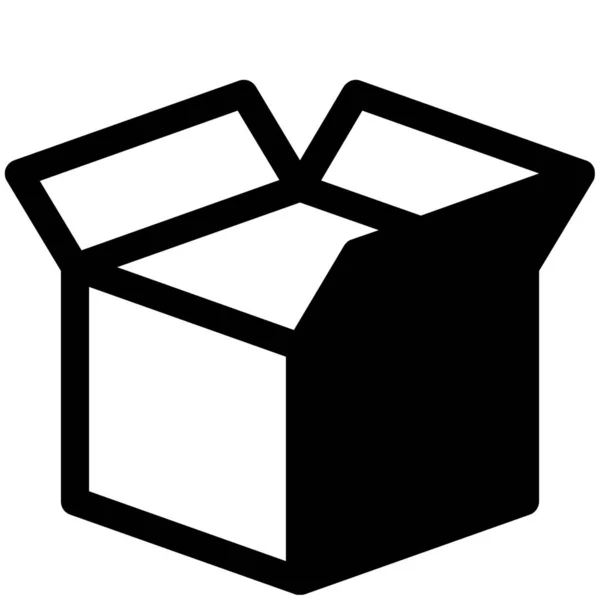 Box Cargo Delivery Icon Outline Stil — Stockvektor