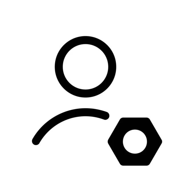 Benutzerkonfiguration Profil Symbol — Stockvektor