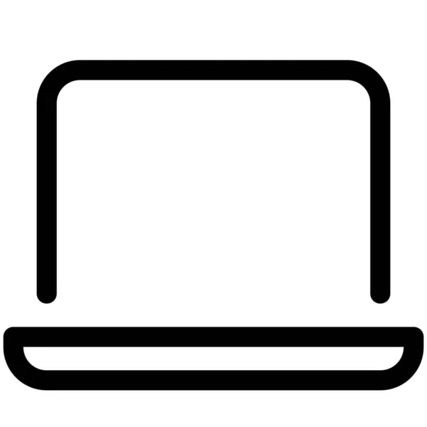 Ikona Sítě Laptopu — Stockový vektor
