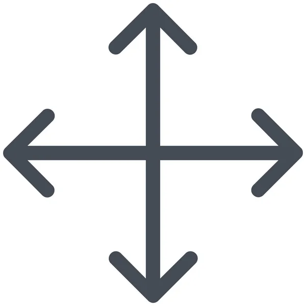 Pfeil Richtung Bewegen Symbol — Stockvektor