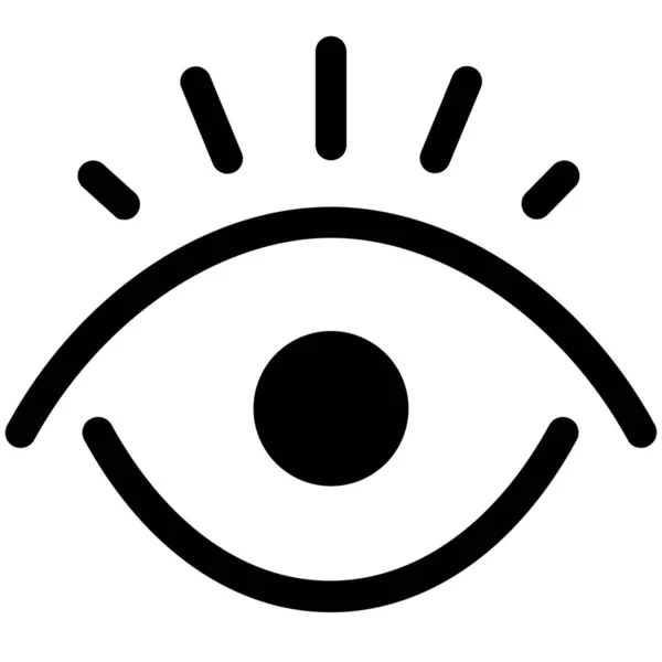 Bekijk Het Oog Pictogram — Stockvector