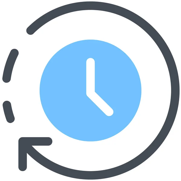 Horloges Temps Flèche Icône — Image vectorielle