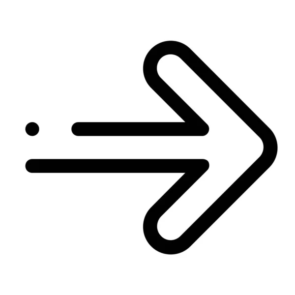 Pfeil Richtung Vorwärts Symbol — Stockvektor