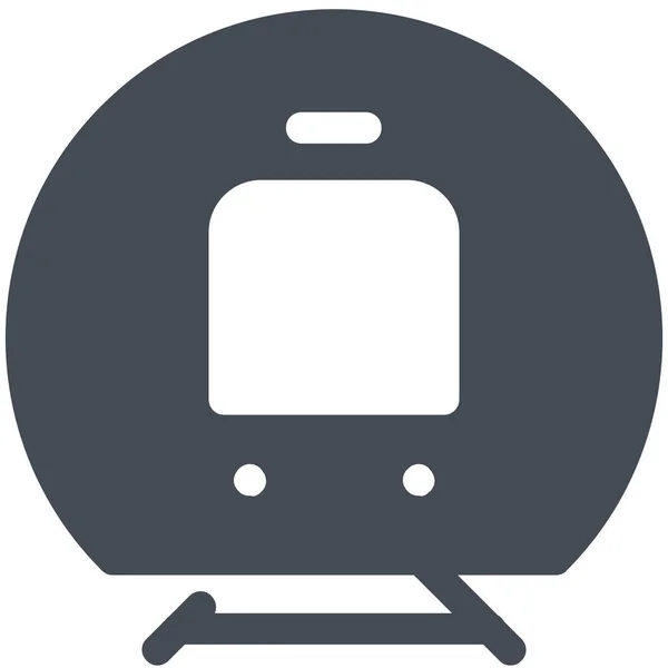 Locomotora Logística Tren Icono Estilo Contorno Lleno — Archivo Imágenes Vectoriales