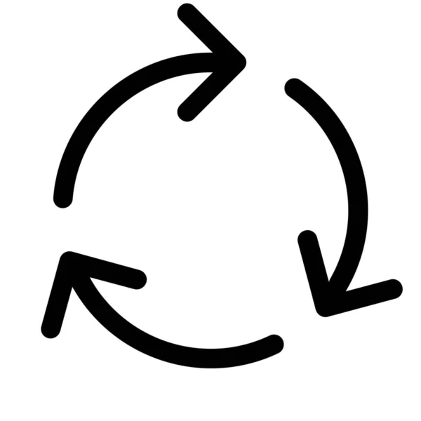 Kreis Richtung Straßensymbol — Stockvektor