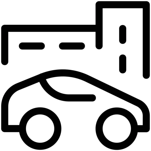 Car City Transport Icon — Stock Vector