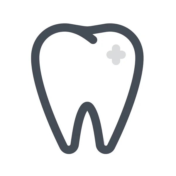 Médico Cura Icono Dentista Estilo Contorno Lleno — Vector de stock