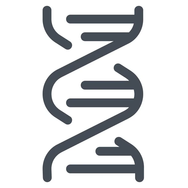Dna教育遗传图标的填充轮廓风格 — 图库矢量图片
