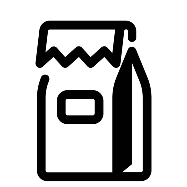 Food Kitchen Milk Icon Solid Style — Stock Vector