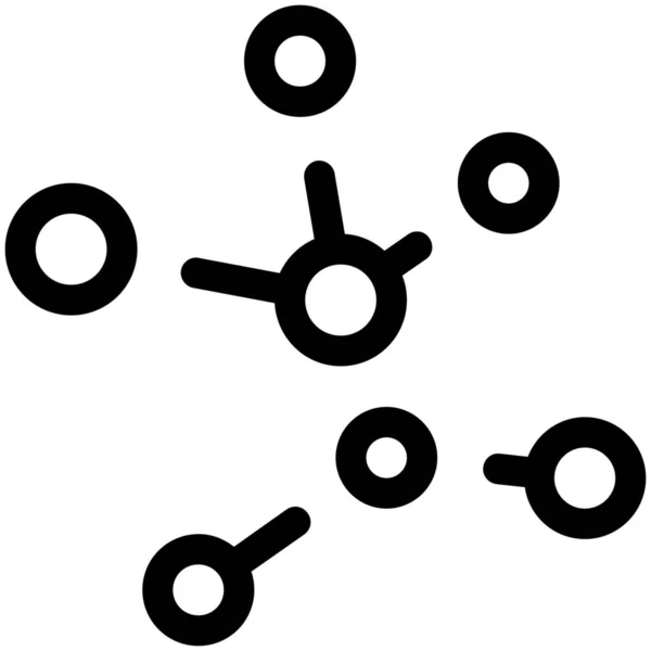 Structure Polymère Chimique Icône — Image vectorielle