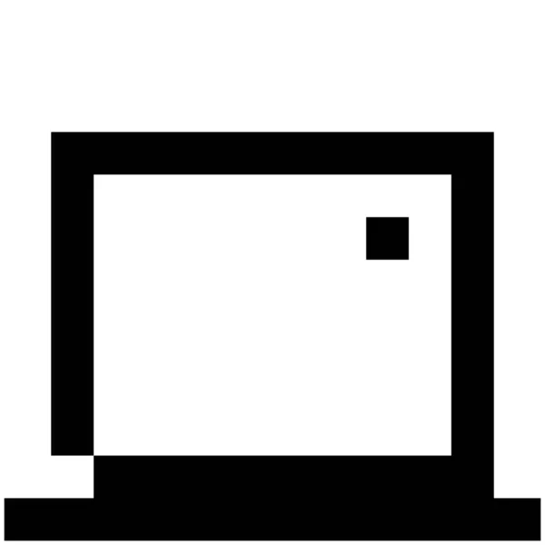 Ikona Obrazka Komputerowego Stałym Stylu — Wektor stockowy