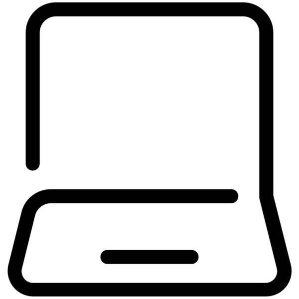 Laptop Elektroniczny Gadżet Ikona — Wektor stockowy