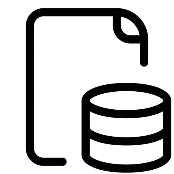 Base Base Datos Icono — Vector de stock