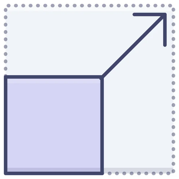 Expand Size Enlarge Icon — ストックベクタ