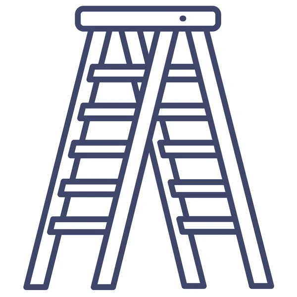 Ladder Ladders Stepladder Icon Tools Construction Category — Stock Vector