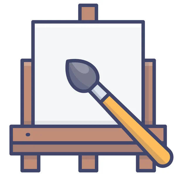 Pintura Pincelada Icono — Vector de stock