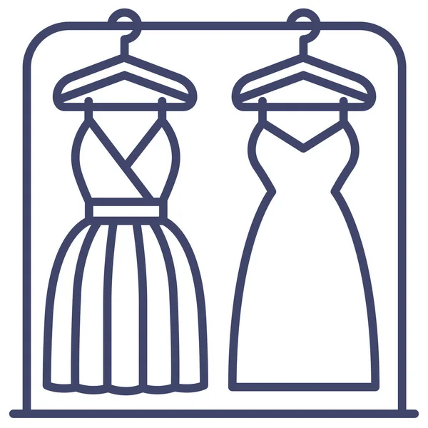 Vêtements Habillage Icône Rack — Image vectorielle