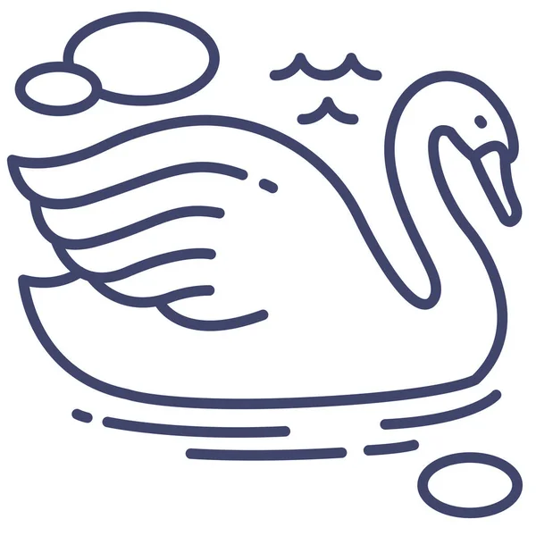 Animal Bird Goose Icon — Stock Vector