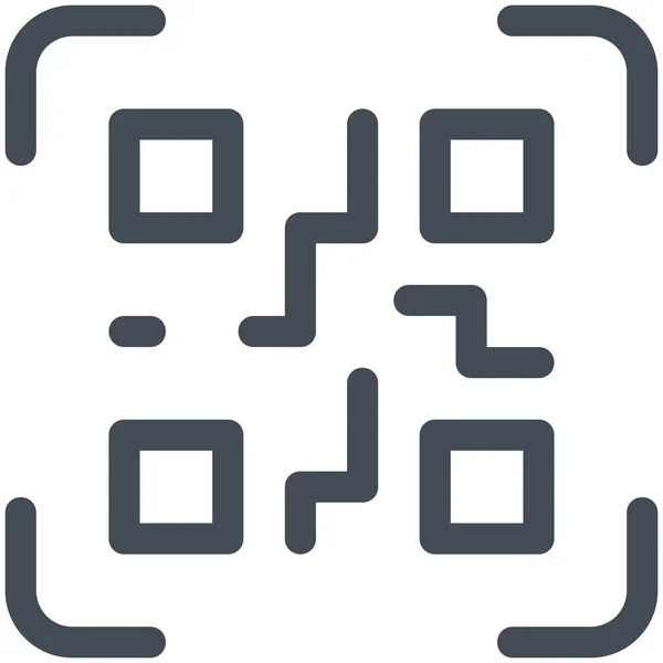 Smartphone Code Barcode Symbol — Stockvektor
