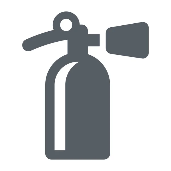 Department Emergency Extinguisher Icon Solid Style — Stock Vector