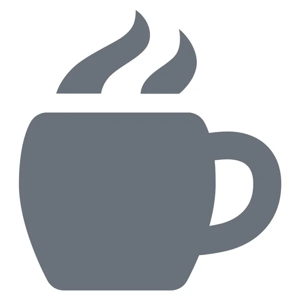 Estrategia Negocios Café Taza Icono Estilo Sólido — Vector de stock