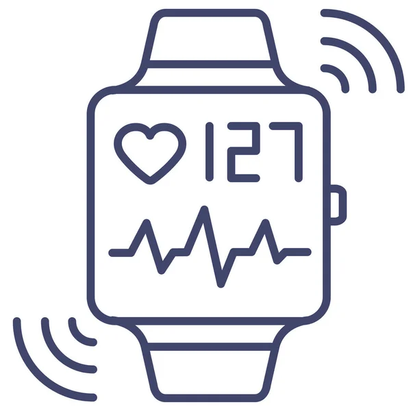 Smart Fitband Watch Icon — Stock Vector