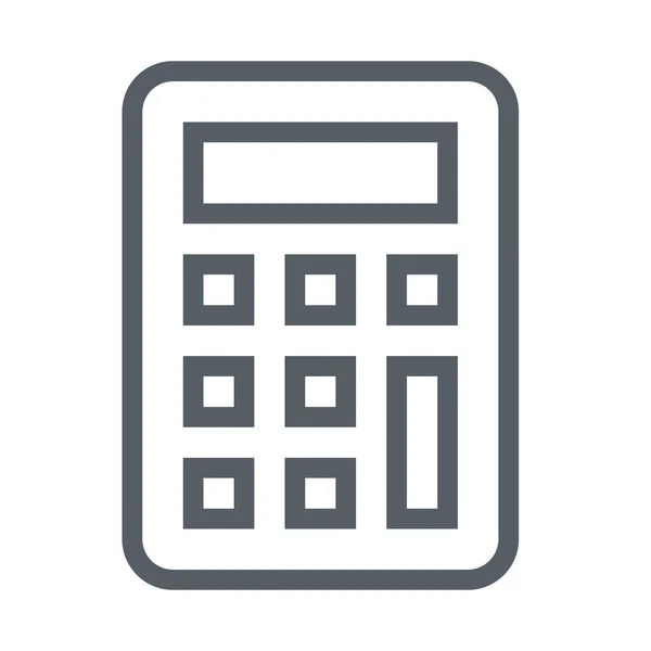 Значок Бизнес Калькулятора Стиле Наброска — стоковый вектор