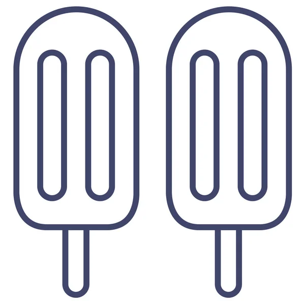 Helado Dulce Icono — Vector de stock