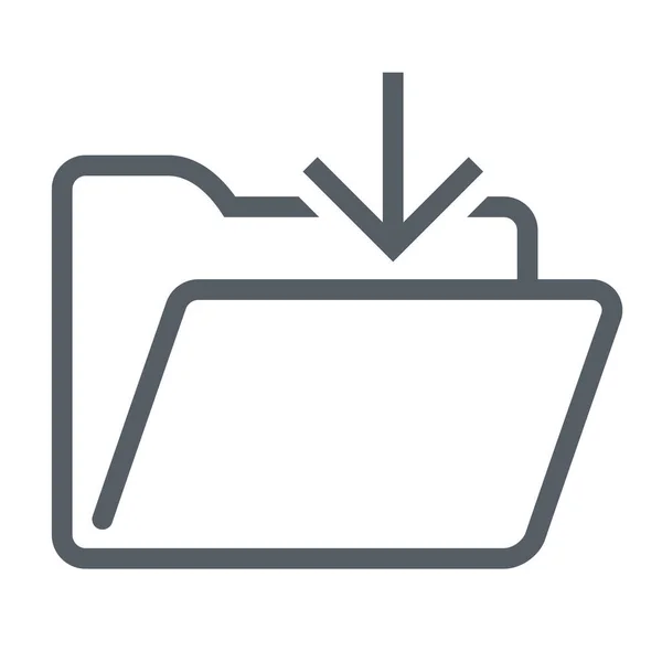 Pfeilordner Icon Outline Stil — Stockvektor